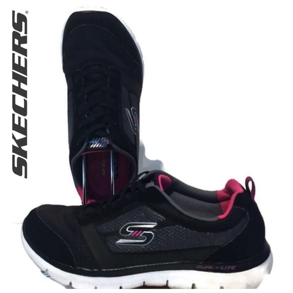 women's no tie skechers